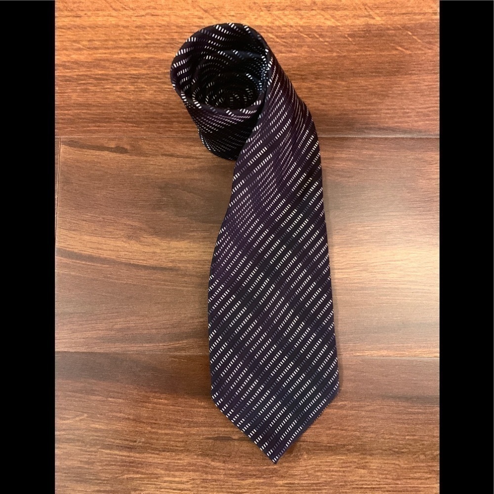 🍁END of YEAR SALE🍁FRANGI Black 100% Silk Made in Italy Necktie
